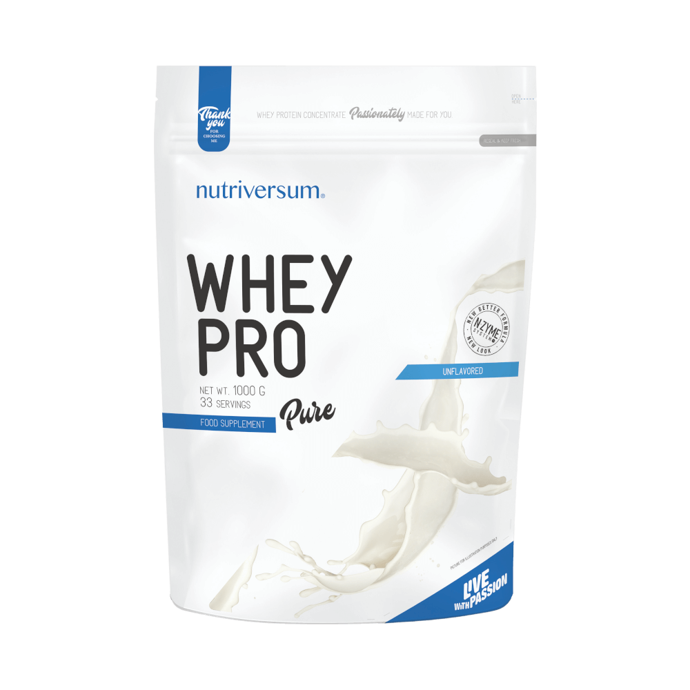 Whey PRO - 1 000 g - PURE - Nutriversum - ízesítetlen Whey PRO - 1 000 g - PURE - Nutriversum - ízesítetlen