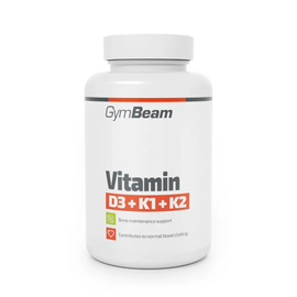 D3+K1+K2 vitamin - 60 kapszula - GymBeam - 