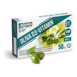 Oliva D3-vitamin - 4000 NE - 50 lágyzselatin kapszula - Natur Tanya (közeli szavidő)