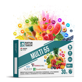 MULTI 55 - Fermentált multivitamin 55 féle koncentrált hatóanyag - 30 tabletta - Natur Tanya - 