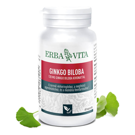 Ginkgo Biloba - normál vérkeringés, megfelelő agyműködés és memória - 60 kapszula - Erba Vita - 