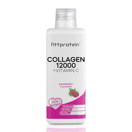 Fittprotein Collagen 12000 +Vitamin C - málna - 450 ml - 