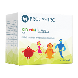 ProGastro KID Mini - Élőflórát tartalmazó étrend-kiegészítő készítmény 0-3 éves gyerekeknek (31 db tasak) - 