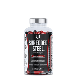 Shredded Steel extrém termogén zsírégető - 90 kapszula - SteelFit - 