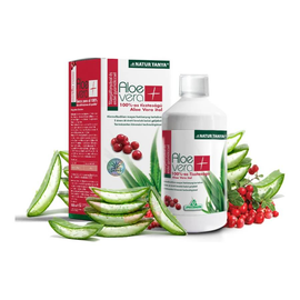 Aloe vera ital tőzegáfonyás, erdei gyümölcsös 100% tisztaságú - 1000 ml - Natur Tanya - 