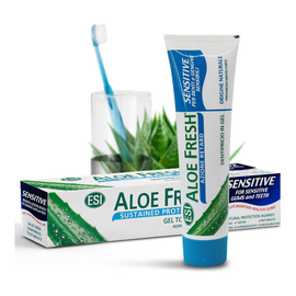 Aloe Fresh Sensitive fogkrém - Fluoridmentes fogkrémgél - 100 ml - ESI - 