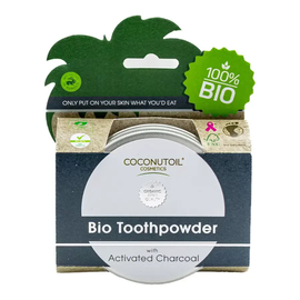 Bio Aktív Szenes Fogpor - 40 ml - Coconutoil Cosmetics - 