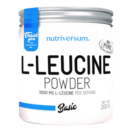 L-Leucine - 200 g - BASIC - Nutriversum - ízesítetlen - 