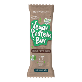 Vegan Protein Bar - 48 g - DESSERT - Nutriversum - dupla-csokoládé (kifutó)