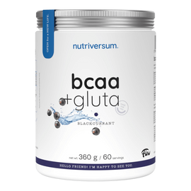 BCAA + GLUTA - 360 g - fekete ribizli - Nutriversum - 