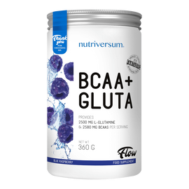 BCAA+GLUTA - 360 g - FLOW - Nutriversum - kék málna