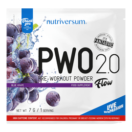 PWO 2.0 - 7g - FLOW - Nutriversum - kékszőlő (kifutó)