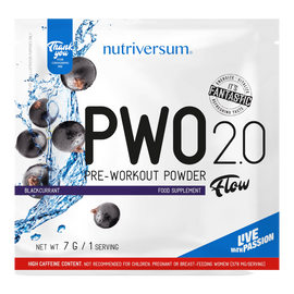 PWO 2.0 - 7g - FLOW - Nutriversum - feketeribizli (kifutó)