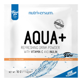 Aqua+ - 10 g - FLOW - Nutriversum - barackos jegestea (kifutó)