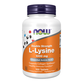 L-Lysine 1000 mg Double Strength - 120 kapszula - NOW Foods - 