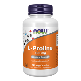 L-Proline 500 mg - 120 vegán kapszula - NOW Foods - 