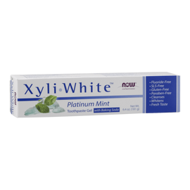 Xyliwhite Platinum Mint Toothpaste Gel with Baking Soda - 181 g - NOW Foods - 