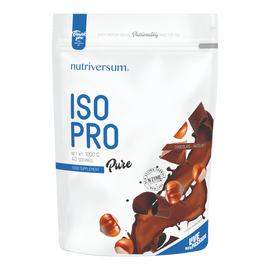 ISO PRO - 1 000 g - PURE - Nutriversum - mogyorós-csokoládé (kifutó)