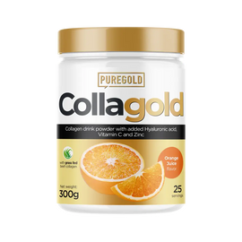 CollaGold Marha és Hal kollagén italpor hialuronsavval - Orange Juice - 300g - PureGold