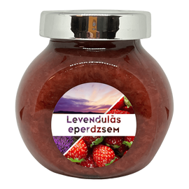 Levendulás eperdzsem - 190 ml - Tündérnektár