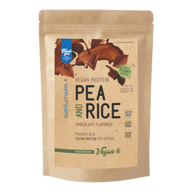 Pea &amp; Rice Vegan Protein - 500g - VEGAN - Nutriversum - csokoládé (kifutó)