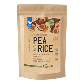 Pea &amp; Rice Vegan Protein - 500g - VEGAN - Nutriversum - csokoládé-marcipán