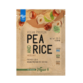 Pea &amp; Rice Vegan Protein - 30g - VEGAN - Nutriversum - mogyoró