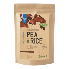 Pea &amp; Rice Vegan Protein - 500g - VEGAN - Nutriversum - csokoládé (új ízesítés)