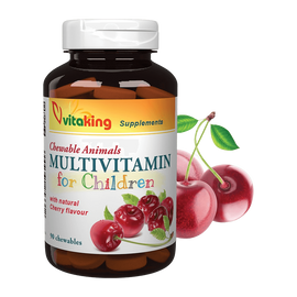 Meggyes Gyerek Multivitamin - 90 tabletta - Vitaking - 