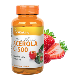 C-500mg Acerola epres- 40 rágótabletta - Vitaking - 