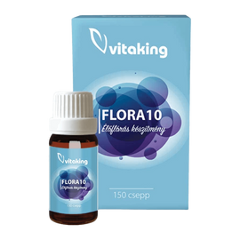 FLORA10 Élőflórás Készítmény (150 Csepp) - Vitaking - 