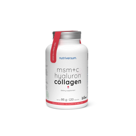 MSM+C Hyaluron Collagen - 120 kapszula - Nutriversum