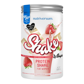 Shake - 500 g - WSHAPE - Nutriversum - fehércsokoládé-eper