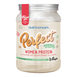 Perfect Woman Protein - 500 g - WSHAPE - Nutriversum - sós karamell - teljeskörű tápanyag tartalom