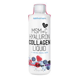 MSM+C Hyaluron Collagen Liquid - 500 ml - WSHAPE - Nutriversum - erdei gyümölcs (kifutó)