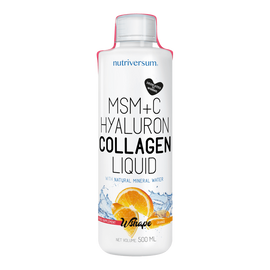 MSM+C Hyaluron Collagen Liquid - 500 ml - WSHAPE - Nutriversum - narancs (kifutó)