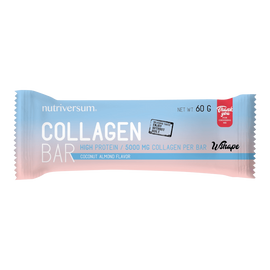 Collagen Bar - 60 g - WSHAPE - Nutriversum - Kókusz mandula (kifutó)