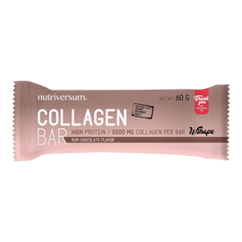 Collagen Bar - 60 g - WSHAPE - Nutriversum - Rumos csokoládé (kifutó)