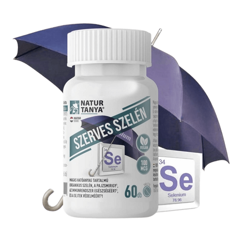 Szerves szelén - L-szelenometionin formájú, tökéletes biohasznosulású, 100mcg - 60 tabletta - Natur Tanya - 
