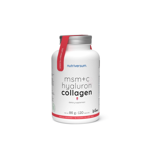 MSM+C Hyaluron Collagen - 120 kapszula - Nutriversum