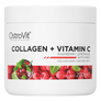 Kép 1/2 - Kollagén + C-vitamin - málna limonádé mentával - 200 g - OstroVit - 